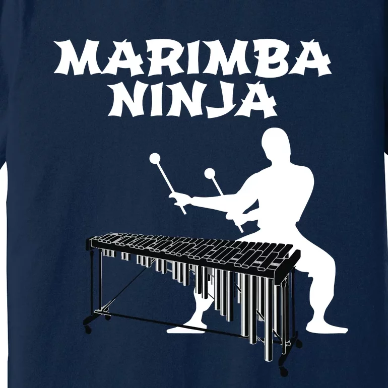 Marimba Ninja Marching Band Funny Percussion Premium T-Shirt