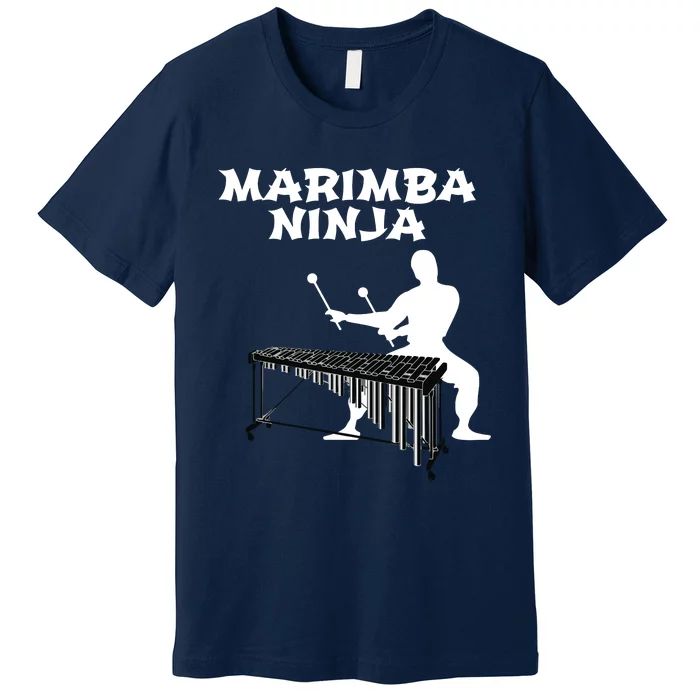 Marimba Ninja Marching Band Funny Percussion Premium T-Shirt