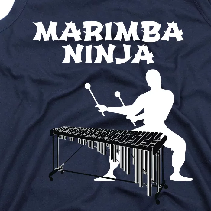 Marimba Ninja Marching Band Funny Percussion Tank Top