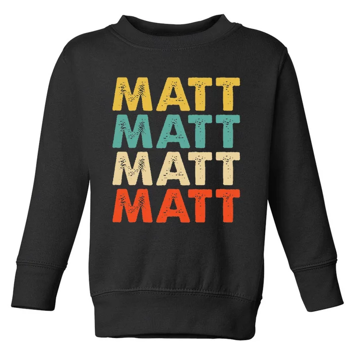 Matt Name Toddler Sweatshirt