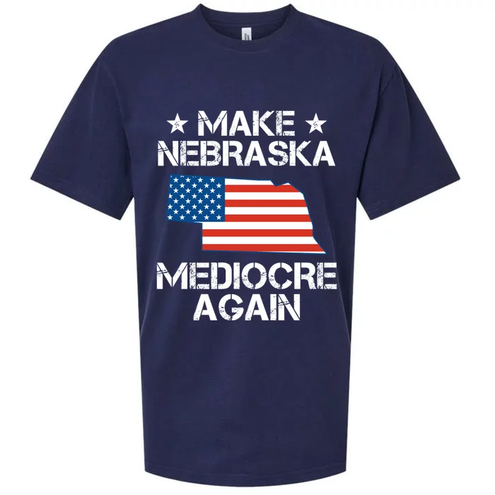 Make Nebraska Mediocre Again Sueded Cloud Jersey T-Shirt