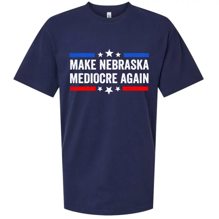 Make Nebraska Mediocre Again Sueded Cloud Jersey T-Shirt