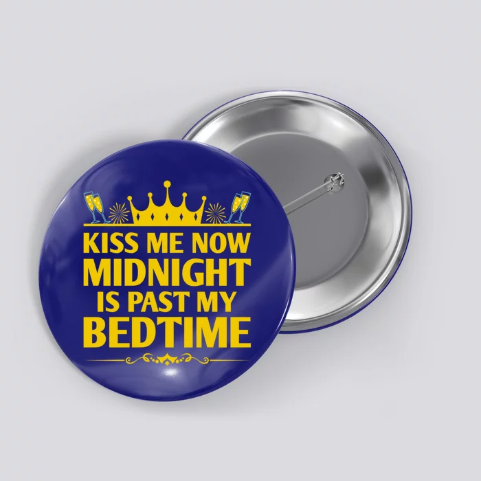 Me Now Midnight Happy New Year Couple Gift Nye Gift Button