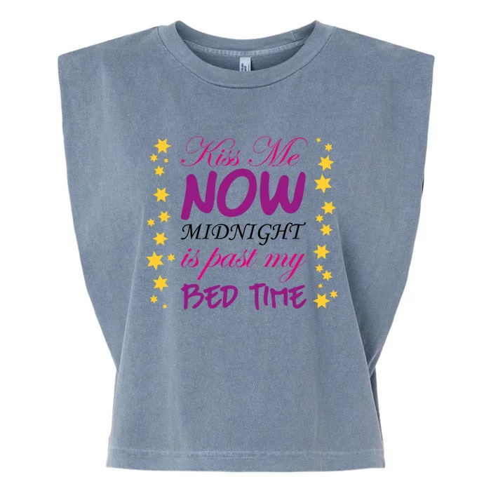 Me Now Midnight New YearS Eve Gift Garment-Dyed Women's Muscle Tee