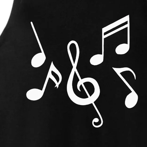 Music Notes Ladies Tri-Blend Wicking Tank