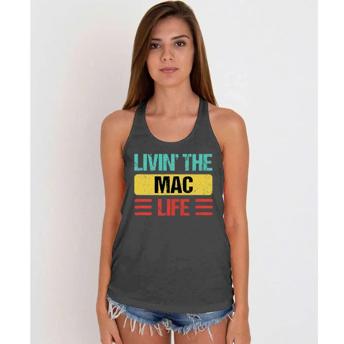 Mac Name Women's Knotted Racerback Tank