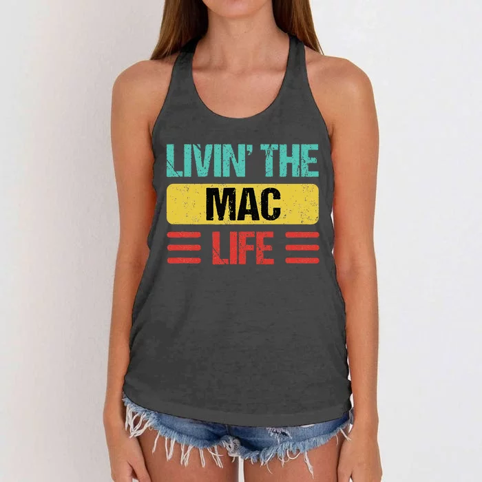 Mac Name Women's Knotted Racerback Tank