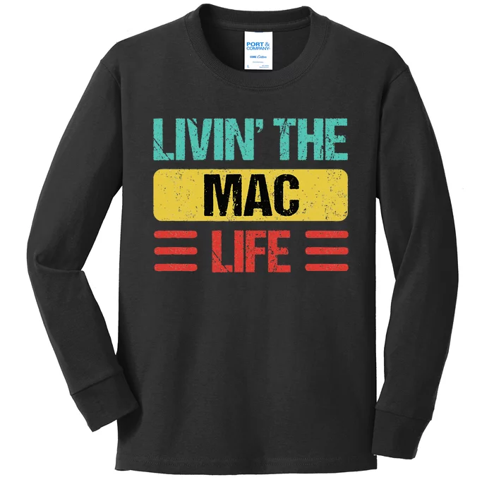 Mac Name Kids Long Sleeve Shirt