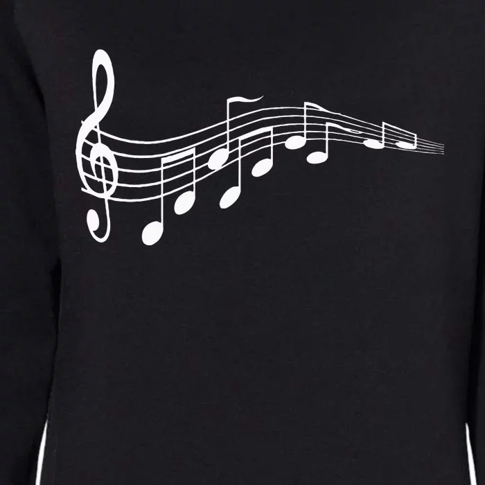 Musical Notes Music Dad Text In Treble Clef Womens California Wash Sweatshirt