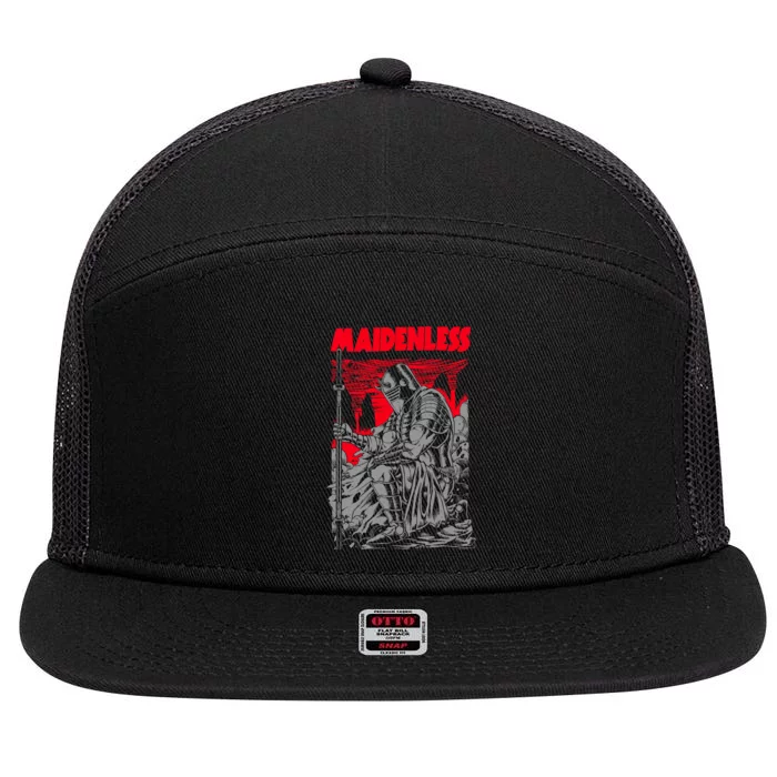 Maidenless | No Maidens 7 Panel Mesh Trucker Snapback Hat