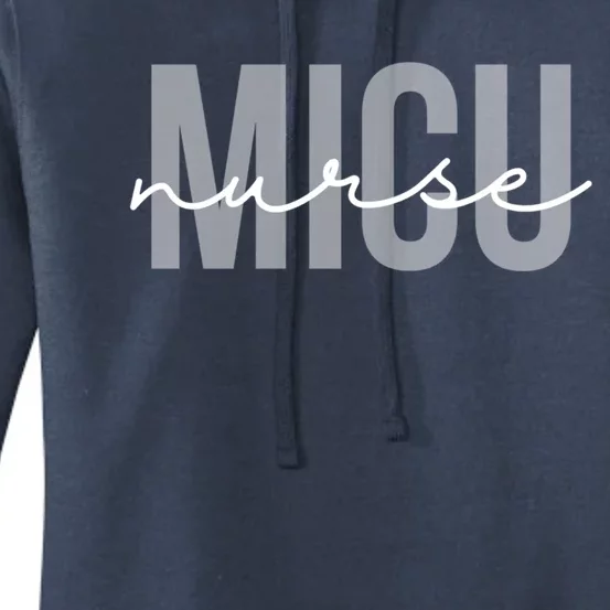 Micu Nurse Medical Intensive Care Unit Nurse Rn Nurse Gift Women's Pullover Hoodie