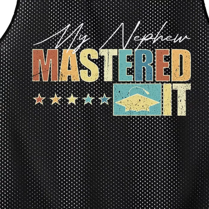 My Nephew Mastered It Class Of 2024 Vintage Masters Mesh Reversible Basketball Jersey Tank