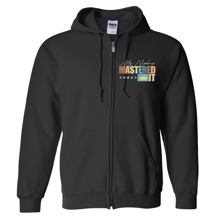 My Nephew Mastered It Class Of 2024 Vintage Masters Full Zip Hoodie