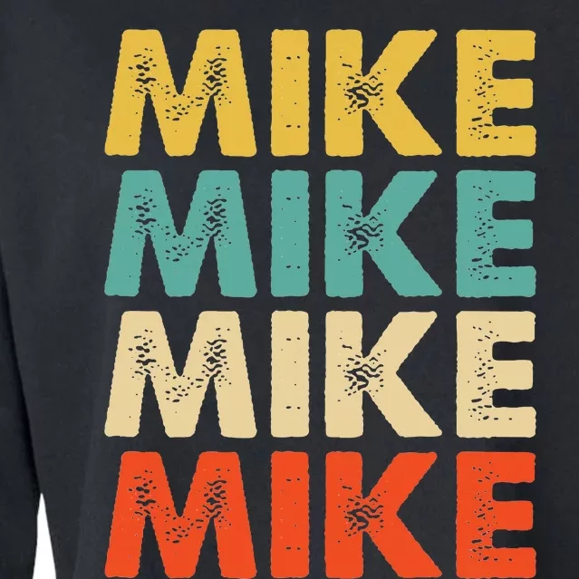 Mike Name Cropped Pullover Crew