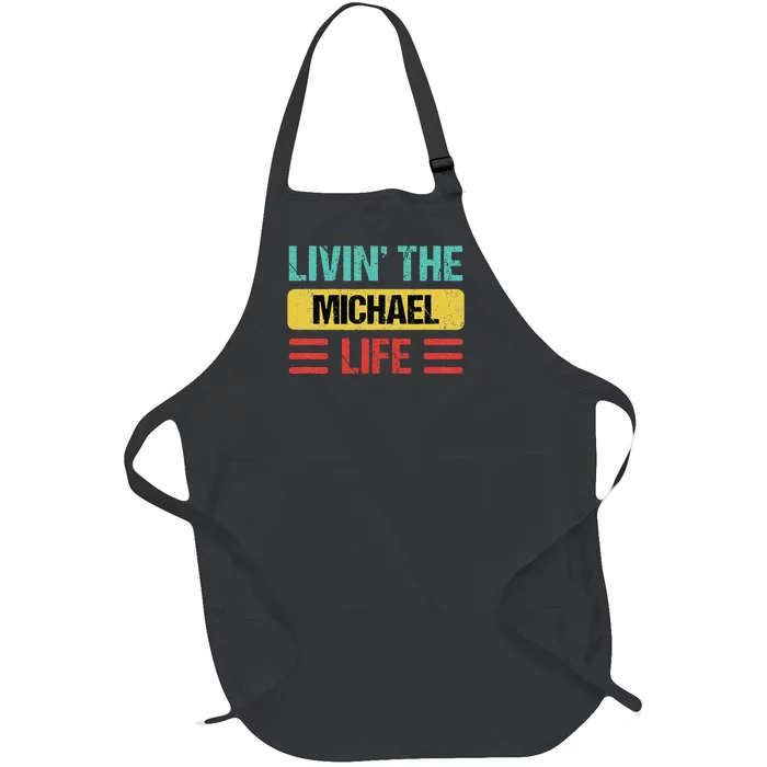 Michael Name Full-Length Apron With Pocket