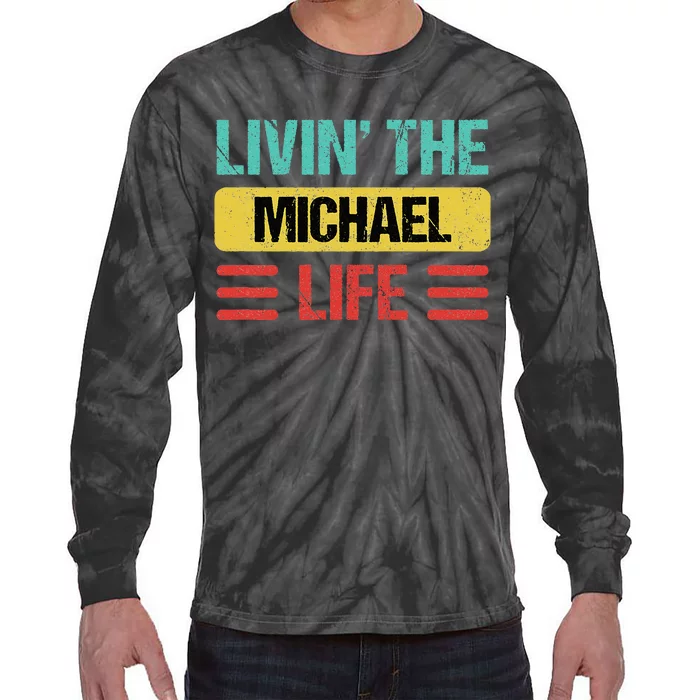 Michael Name Tie-Dye Long Sleeve Shirt