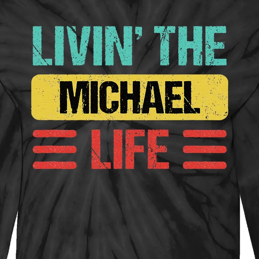 Michael Name Tie-Dye Long Sleeve Shirt