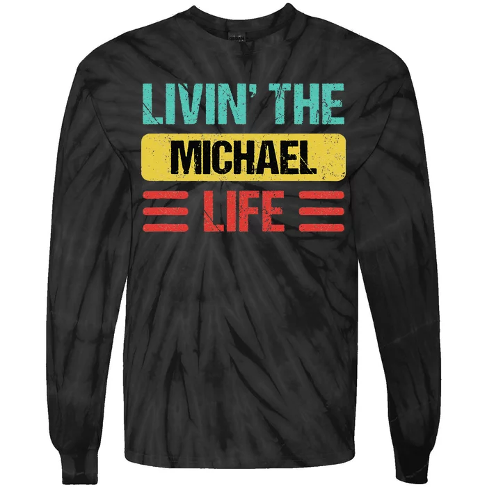 Michael Name Tie-Dye Long Sleeve Shirt