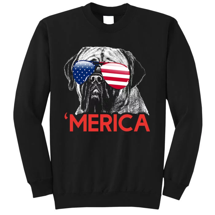 Merica Neapolitan Mastiff American Flag 4th Of July Sweatshirt