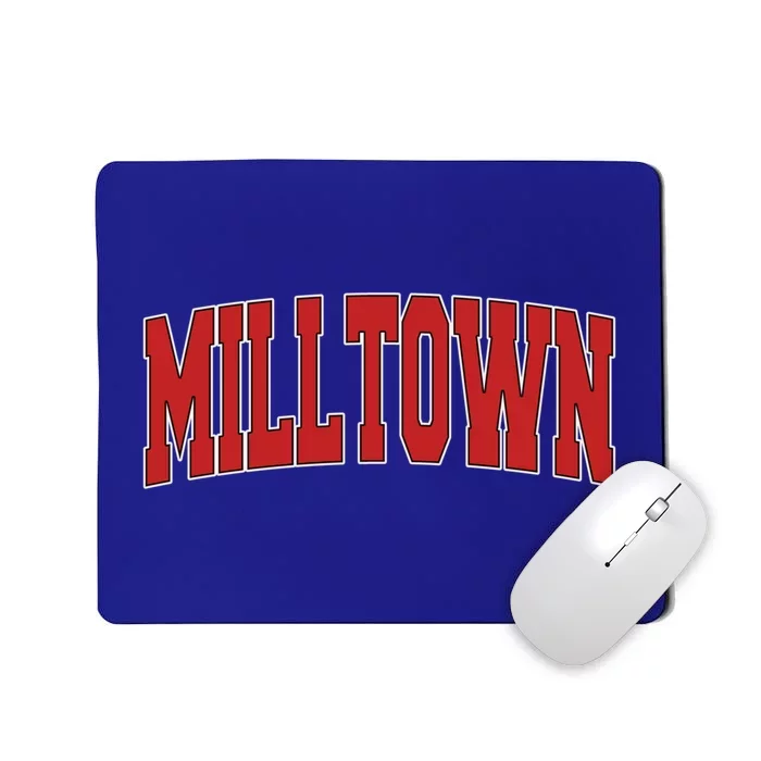 Milltown Nj New Jersey Varsity Style Usa Vintage Sports Gift Mousepad