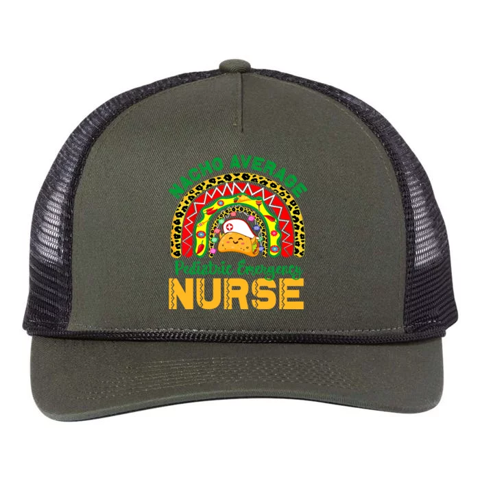 Mexican Nurse Nacho Average Pediatric Emergency Nurse Cool Gift Retro Rope Trucker Hat Cap