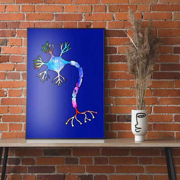 Multipolar Neuron Nerve Cell Neurology Watercolor Art Print Gift Poster