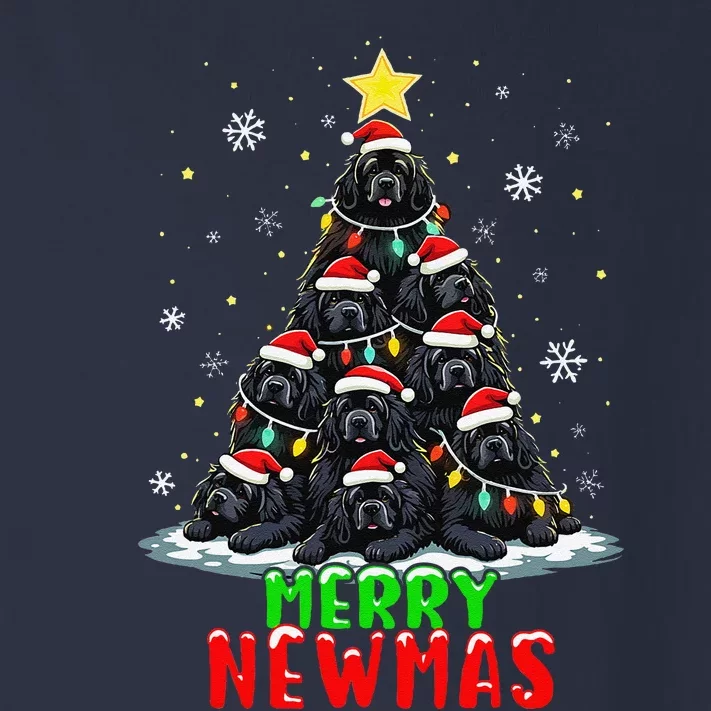 Merry Newmas Newfoundland Christmas Tree Dog Lovers Holiday Toddler Long Sleeve Shirt