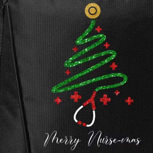 Merry Nursemas Nurse Christmas City Backpack