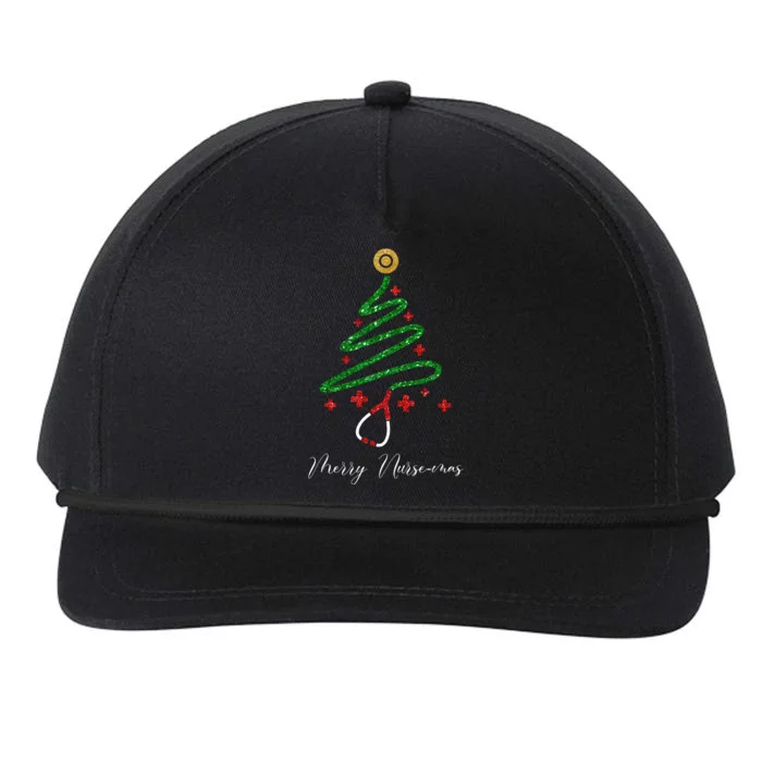 Merry Nursemas Nurse Christmas Snapback Five-Panel Rope Hat