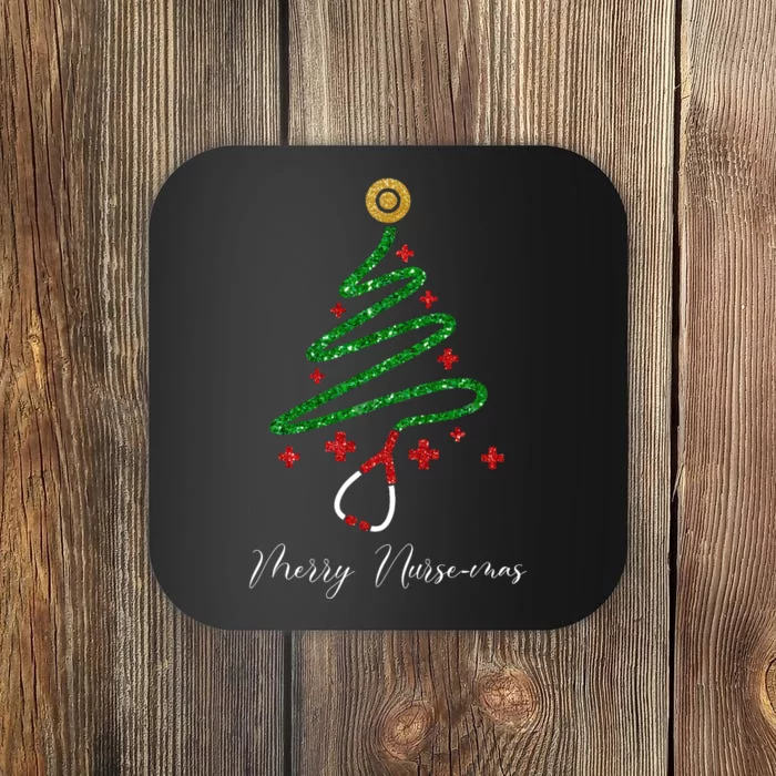 Merry Nursemas Nurse Christmas Coaster