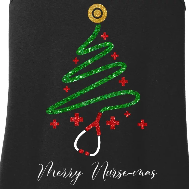 Merry Nursemas Nurse Christmas Ladies Essential Tank