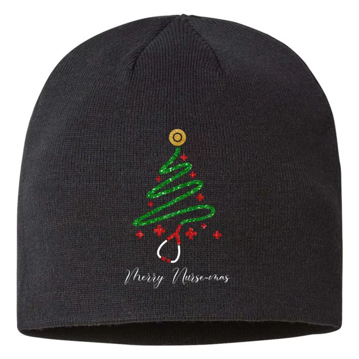 Merry Nursemas Nurse Christmas 8 1/2in Sustainable Knit Beanie