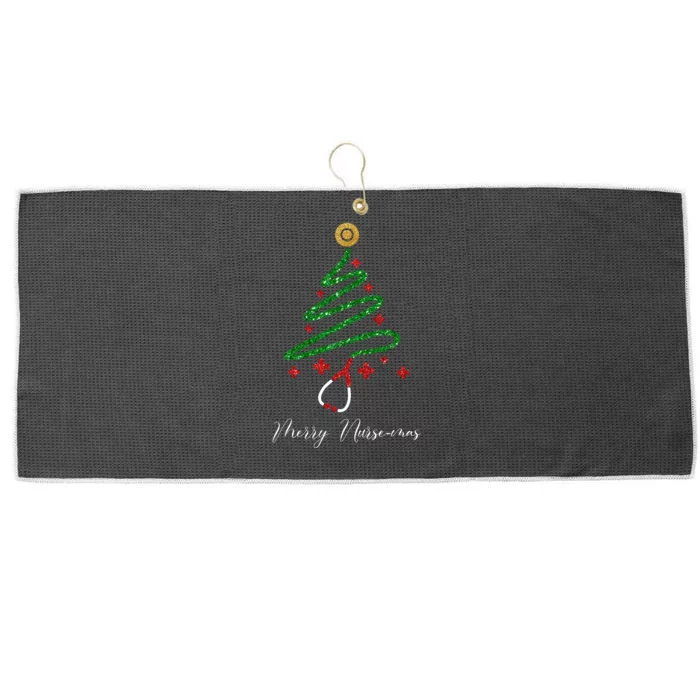 Merry Nursemas Nurse Christmas Large Microfiber Waffle Golf Towel