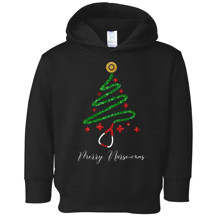 Merry Nursemas Nurse Christmas Toddler Hoodie