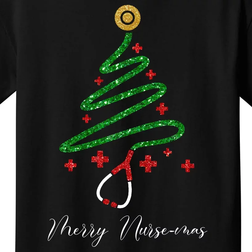 Merry Nursemas Nurse Christmas Kids T-Shirt