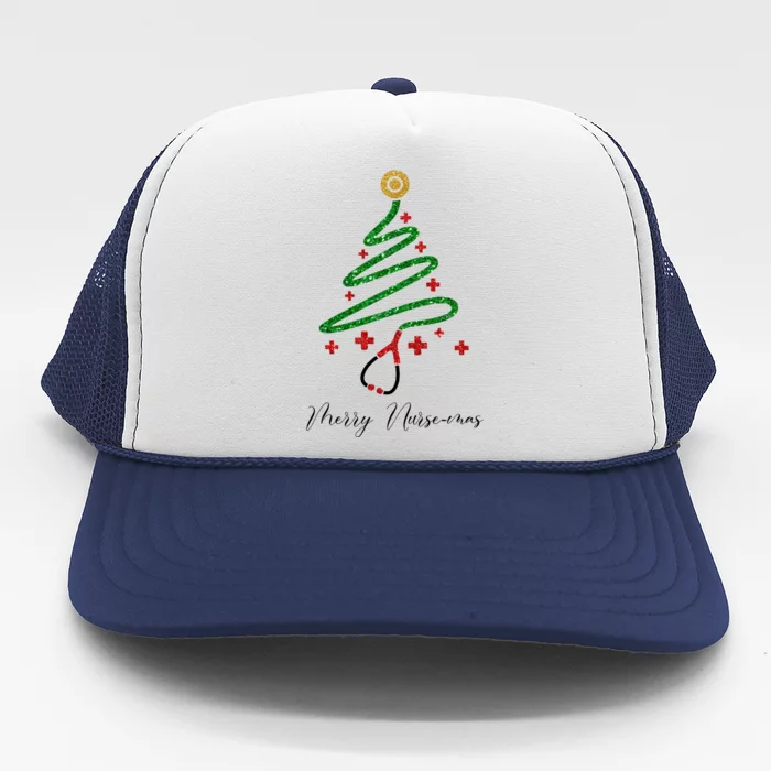 Merry Nursemas Nurse Christmas Trucker Hat