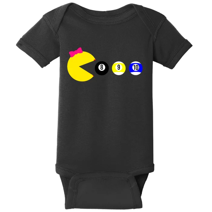 Mrs Nom Nom Billiards Baby Bodysuit