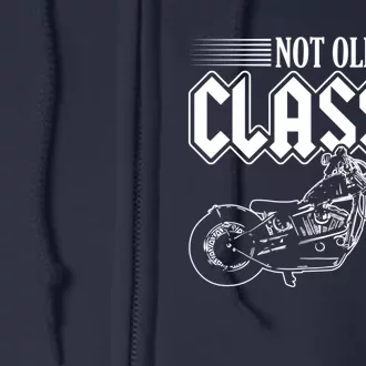 Motorcycle Not Old Classic Design Gifts Full Zip Hoodie