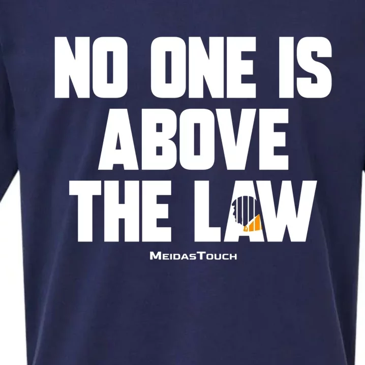 Meidastouch No One Is Above The Law Sueded Cloud Jersey T-Shirt