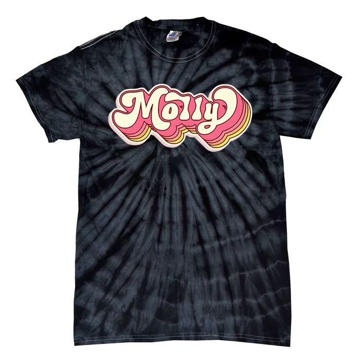 Molly Name Personalized First Name Surname Tie-Dye T-Shirt