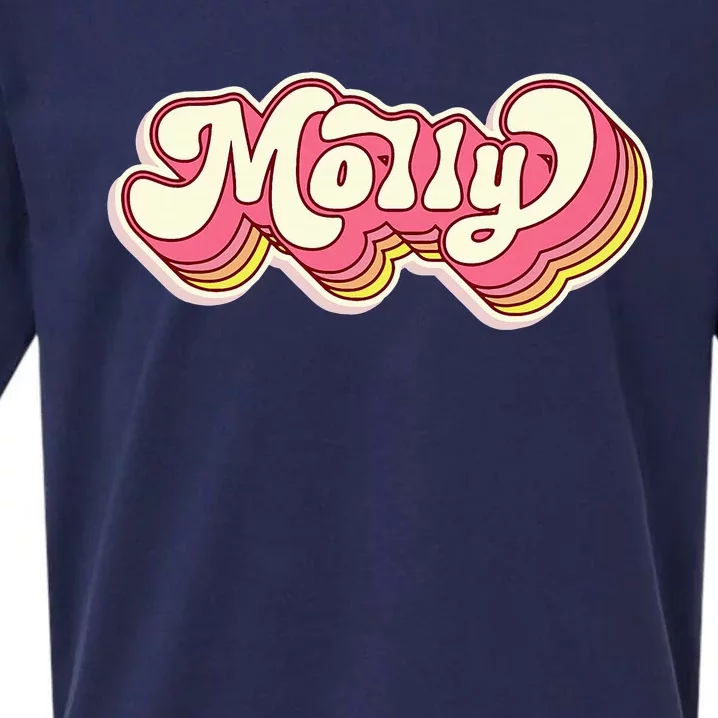 Molly Name Personalized First Name Surname Sueded Cloud Jersey T-Shirt