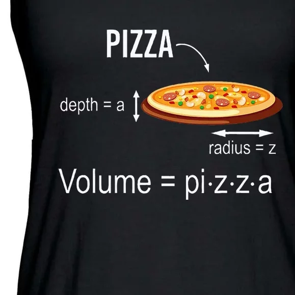 Maths Nerd Pizza Lovers Volume Formula Geek Math Teacher Ladies Essential Flowy Tank