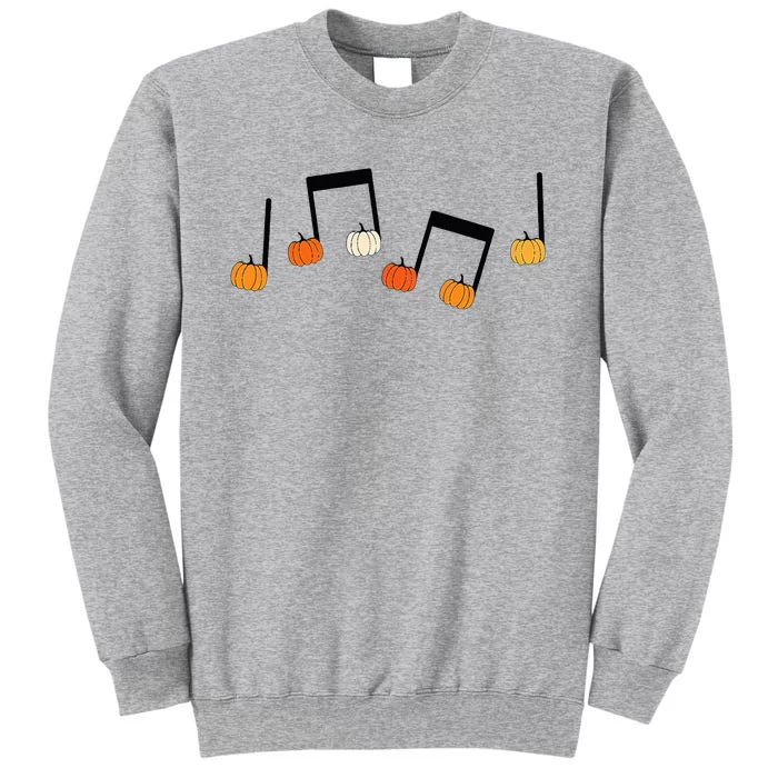 M.U.S.I.C Note Pumpkin Fall Music Teacher Halloween Costume Tall Sweatshirt