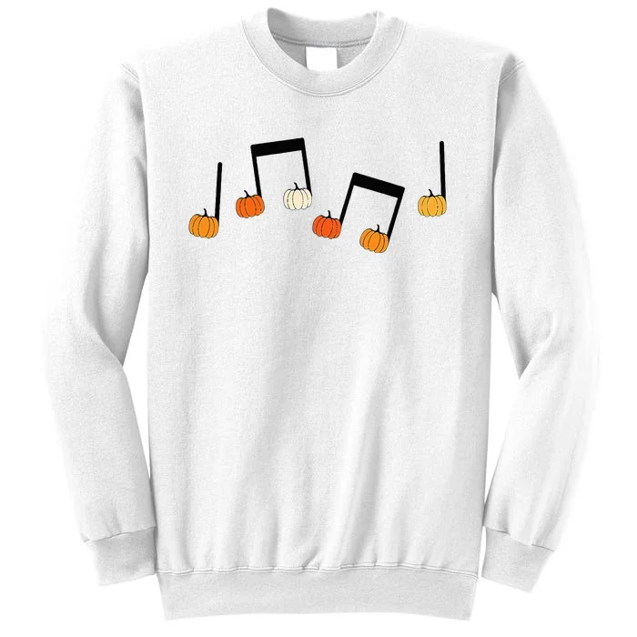 M.U.S.I.C Note Pumpkin Fall Music Teacher Halloween Costume Sweatshirt