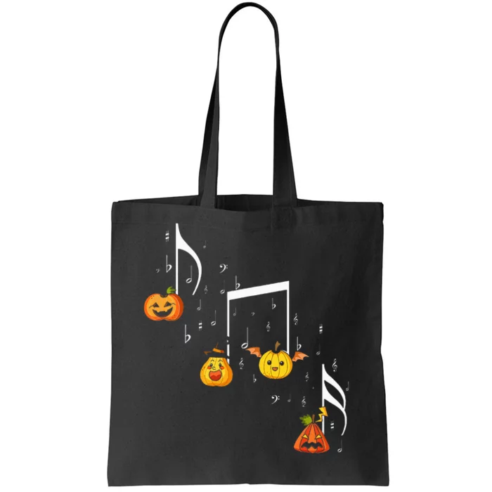 M.U.S.I.C Note Pumpkin Fall Music Teacher Halloween Costume Tote Bag