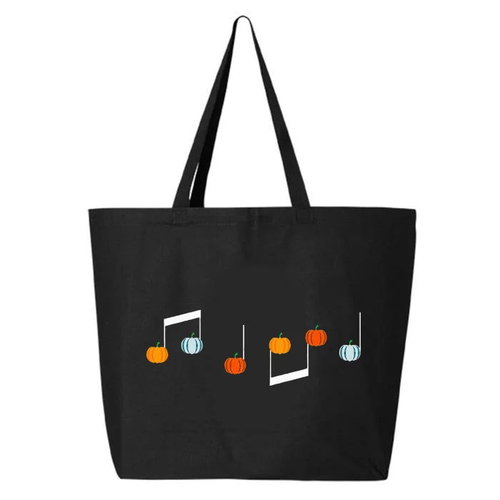 Music Note P.U.M.P.K.I.N Fall Music Teacher Halloween Costume 25L Jumbo Tote