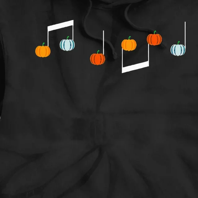 Music Note P.U.M.P.K.I.N Fall Music Teacher Halloween Costume Tie Dye Hoodie