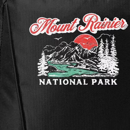 Mount National Park Retro 80s Mountains Graphic City Backpack