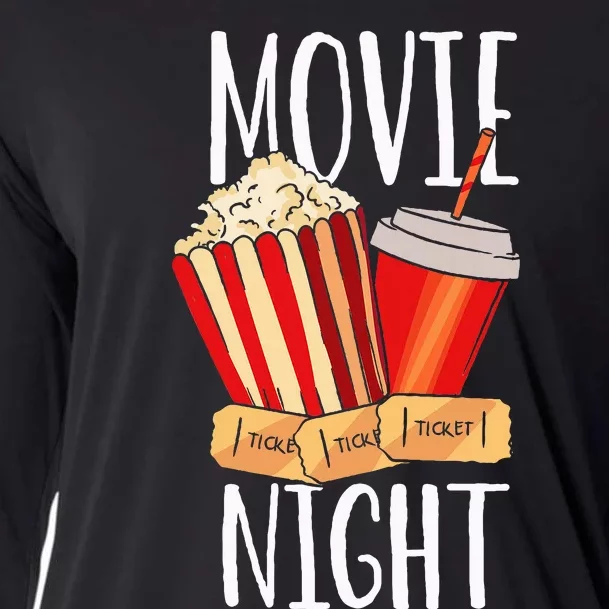 Movie Night Party Movie Night Cooling Performance Long Sleeve Crew