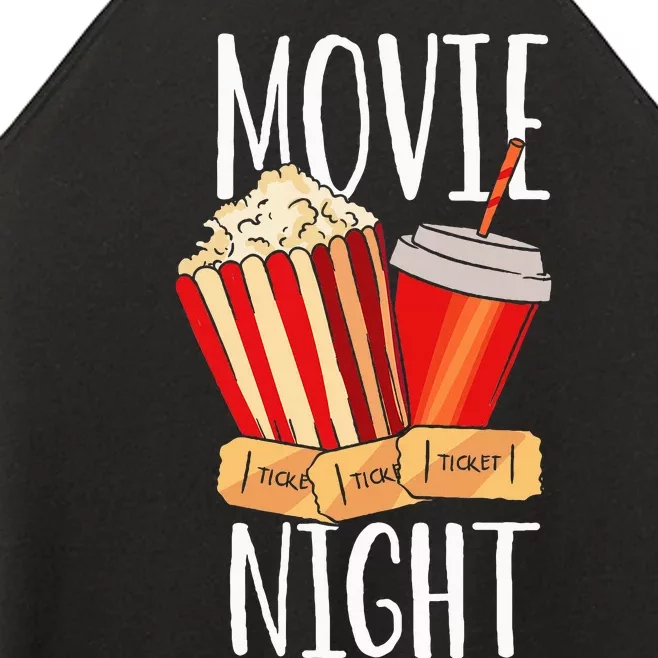 Movie Night Party Movie Night Women’s Perfect Tri Rocker Tank